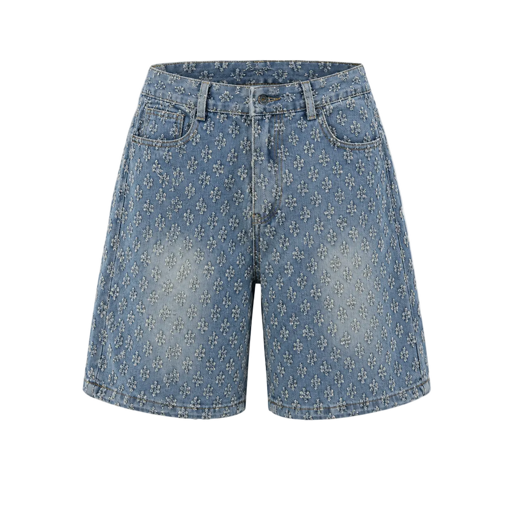 SHORT TEXTURÉ - Bleu