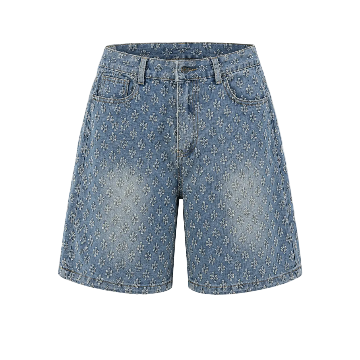 SHORT TEXTURÉ - Bleu
