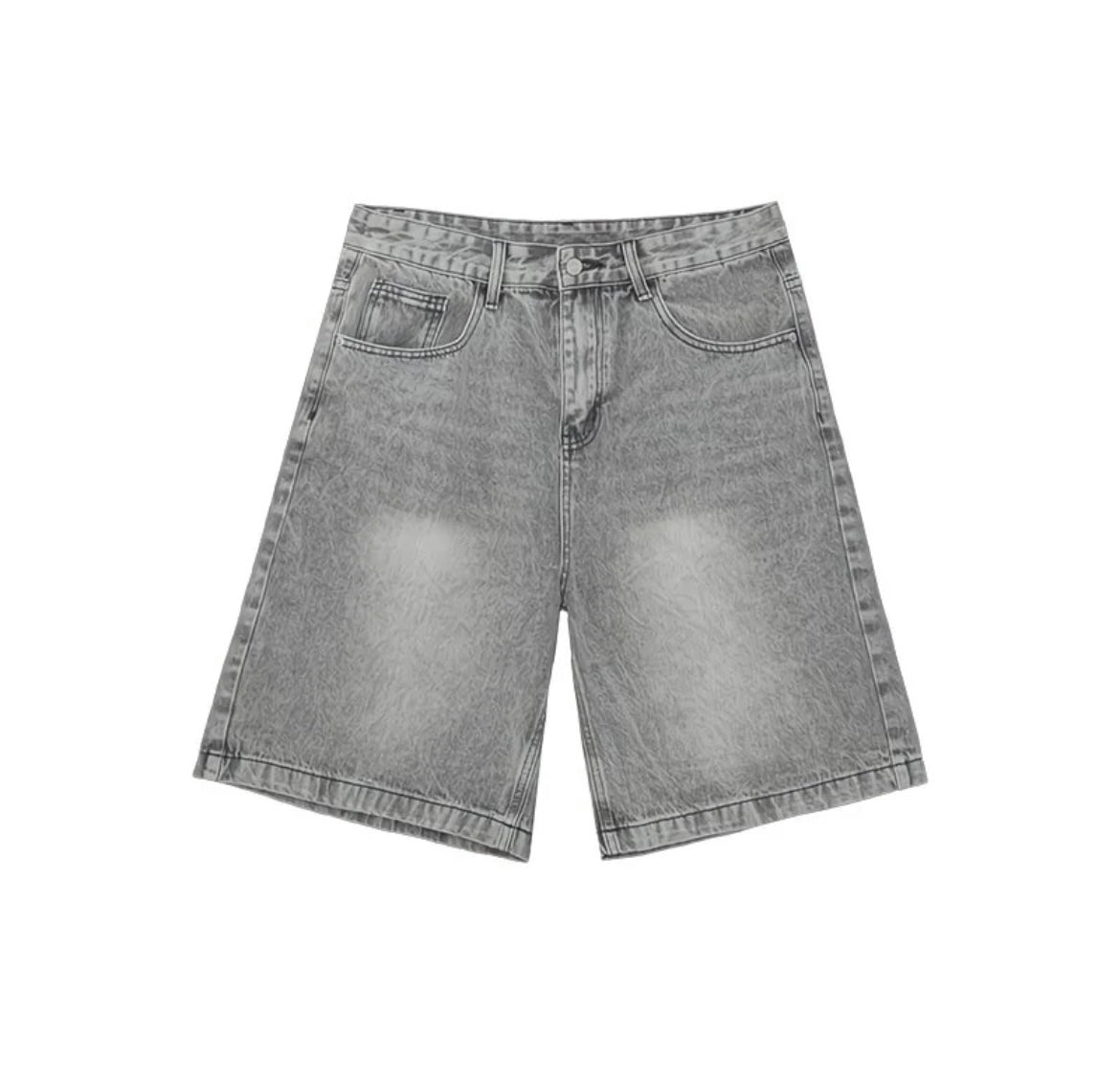 Short Denim Baggy - Gris